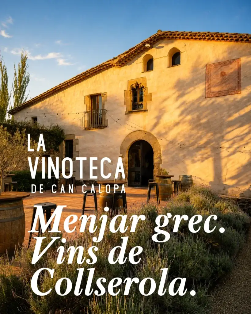 Comida griega, vinos de Collserola